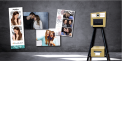 Tiny Selfie by KIS - Make your events unforgettable with the Tiny Selfie!
A photo kiosk with a unique 2in1 concept:
- take and print the best selfie photos in few seconds
- Instantly print photos from a smartphone
Light and compact, the kiosk allows you to optimize your space or the arrangement of your events. In addition, the height of the feet can be easily adjusted to fit all audiences (PRM, children, etc...).
Due to customizable templates and software and also the multiple print formats , the Tiny Selfie is definitely the animation that creates the difference.
Choose it in champagne or orange colory!